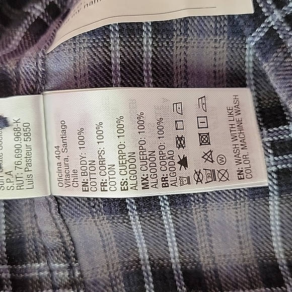 Quicksilver Boys Flannel Plaid Long Sleeve Shirt/ 7X. - Picture 8 of 9